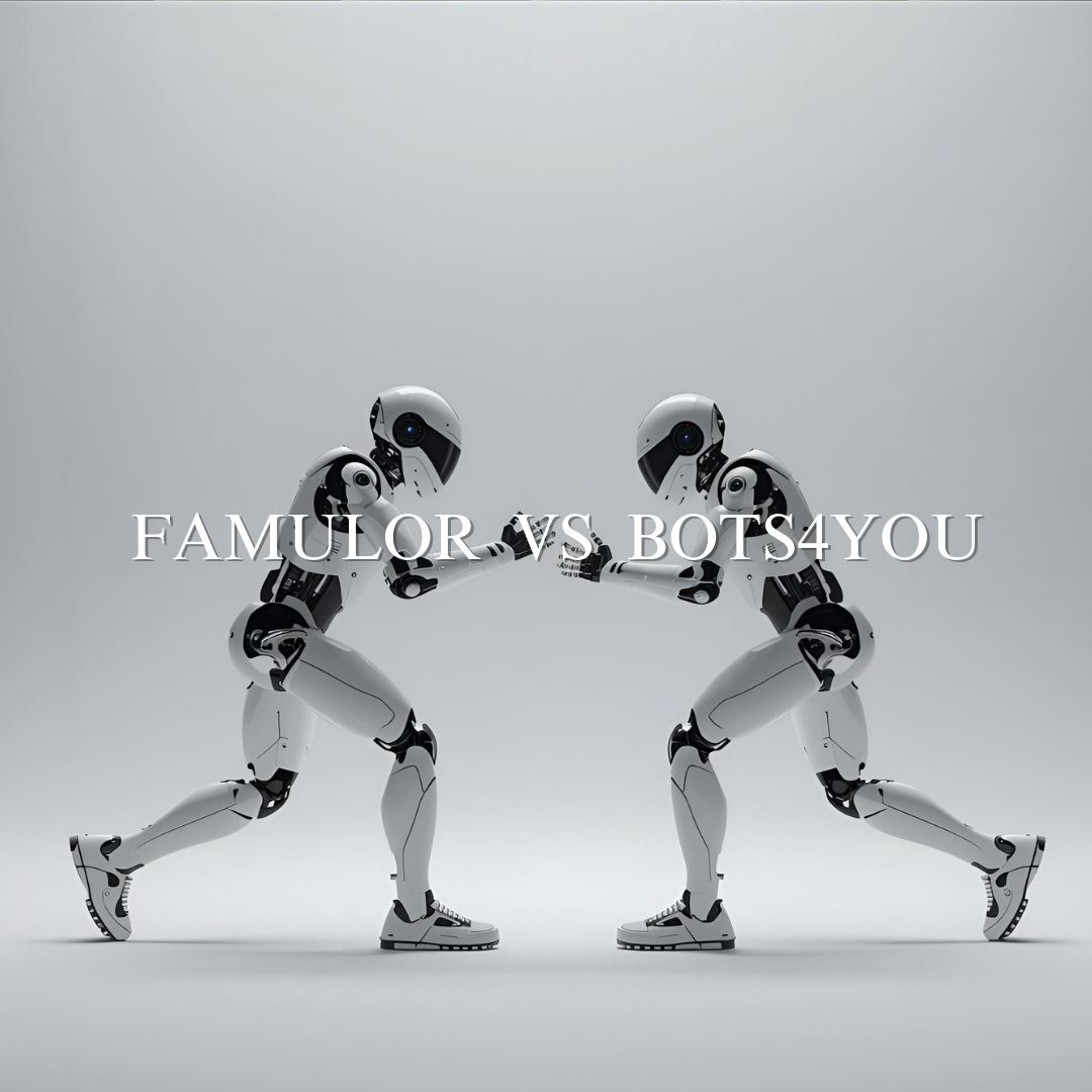 Famulor AI vs. bots4you: Spezialisierte AI-Prompts für Telefonie im Vergleich zu generischen Chatbot-Lösungen